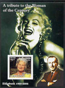 Somaliland 2002 A Tribute to the Woman of the Century #09 - The Queen Mother imperf m/sheet also showing Walt Disney & Marilyn Monroe, unmounted mint. Note this item is privately produced and is offered purely on its thematic appeal