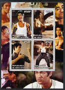 Ivory Coast 2004 Bruce Lee perf sheetlet containing 4 values unmounted mint. Note this item is privately produced and is offered purely on its thematic appeal