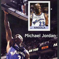 Angola 2002 Michael Jordan #1 imperf souvenir sheet unmounted mint