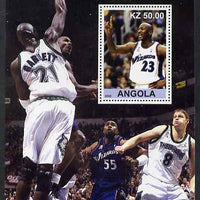 Angola 2002 Michael Jordan #2 perf souvenir sheet unmounted mint