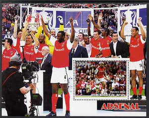 Benin 2003 Arsenal Football Club perf m/sheet unmounted mint. Note this item is privately produced and is offered purely on its thematic appeal