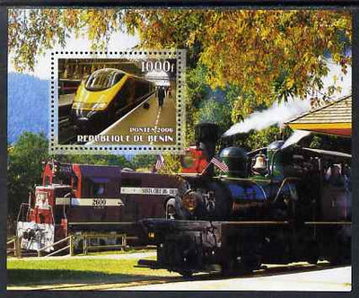 Benin 2006 Railways #6 perf m/sheet unmounted mint