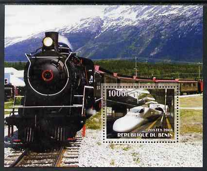 Benin 2006 Railways #8 perf m/sheet unmounted mint