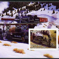 Ivory Coast 2004 Classic Locomotives #2 imperf m/sheet unmounted mint