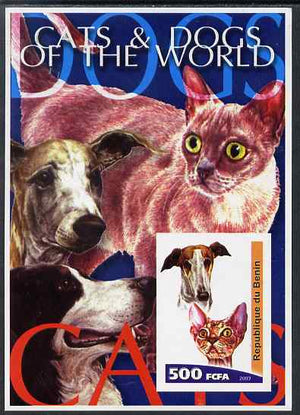 Benin 2003 Cats & Dogs of the World imperf m/sheet unmounted mint. Note this item is privately produced and is offered purely on its thematic appeal