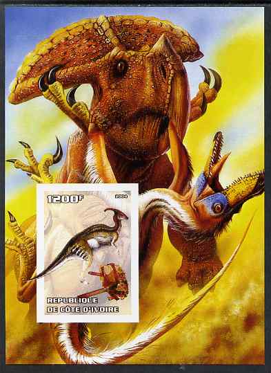 Ivory Coast 2004 Dinosaurs #3 imperf m/sheet unmounted mint