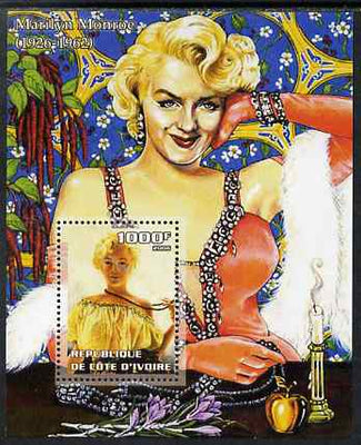 Ivory Coast 2006 Marilyn Monroe perf m/sheet unmounted mint
