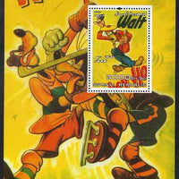 Somalia 2004 75th Birthday of Mickey Mouse #08 - Ice Hockey perf m/sheet unmounted mint