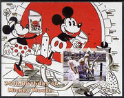 Somalia 2003 75th Birthday of Mickey Mouse #8 - Mickey & Minnie Mouse on See-saw imperf s/sheet unmounted mint