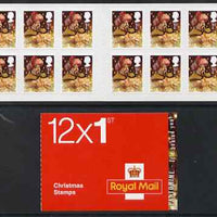 Great Britain 2008 Christmas - Pantomine booklet containg 12 x 1st Class self adhesive stamps, cover inscribed It's Behind You, SG LX36a