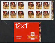 Great Britain 2008 Christmas - Pantomine booklet containg 12 x 1st Class self adhesive stamps, cover inscribed It's Behind You, SG LX36a