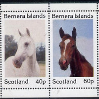 Bernera 1981 Horses perf,set of 2 values (40p & 60p) unmounted mint