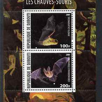 Djibouti 2009 Bats perf sheetlet containing 2 values unmounted mint