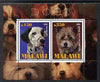 Malawi 2009 Dogs #3 perf sheetlet containing 2 values (Dalmation & West Highland Terrier) unmounted mint