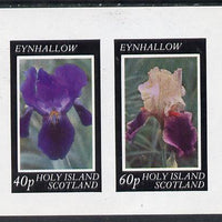 Eynhallow 1981 Irises imperf,set of 2 values unmounted mint