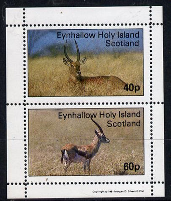 Eynhallow 1981 Deer perf,set of 2 values (40p & 60p) unmounted mint