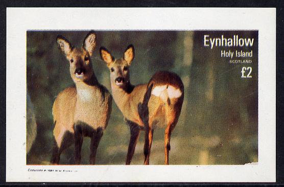 Eynhallow 1981 Deer imperf deluxe sheet (£2 value) unmounted mint