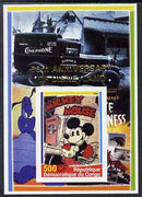 Congo 2005 50th Anniversary of Disneyland overprint on Disney Movie Posters - Mickey Mouse imperf souvenir sheet unmounted mint