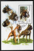 Benin 2002 Dogs (Boxer) perf m/sheet cto used