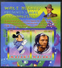 Malawi 2009 Walt Disney Presents Great Personalities - Neil Armstrong imperf sheetlet containing 2 values unmounted mint