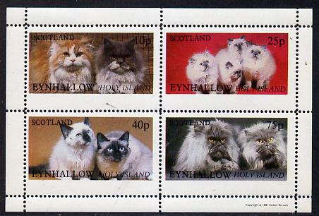 Eynhallow 1981 Cats perf,set of 4 values (10p to 75p) unmounted mint