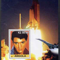Angola 2002 Salute to the 20th Century #11 perf s/sheet - Elvis, Concorde & Space Shuttle, unmounted mint
