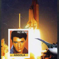 Angola 2002 Salute to the 20th Century #11 imperf s/sheet - Elvis, Concorde & Space Shuttle, unmounted mint. Note this item is privately produced and is offered purely on its thematic appeal