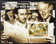 Angola 2001 Birth Centenary of Walt Disney #04 imperf s/sheet - Walt Disney & Nelson Eddie, unmounted mint. Note this item is privately produced and is offered purely on its thematic appeal