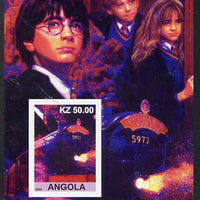 Angola 2002 Salute to the 20th Century #13 imperf s/sheet - Harry Potter & Hogwarts Express, unmounted mint. Note this item is privately produced and is offered purely on its thematic appeal