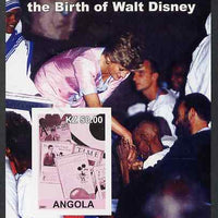 Angola 2001 Birth Centenary of Walt Disney #08 imperf s/sheet - Magazine Covers & Diana, unmounted mint. Note this item is privately produced and is offered purely on its thematic appeal
