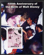 Angola 2001 Birth Centenary of Walt Disney #08 imperf s/sheet - Magazine Covers & Diana, unmounted mint. Note this item is privately produced and is offered purely on its thematic appeal