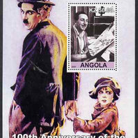 Angola 2001 Birth Centenary of Walt Disney #09 perf s/sheet - Disney & Charlie Chaplin, unmounted mint. Note this item is privately produced and is offered purely on its thematic appeal