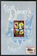 Angola 1999 Walt Disney's Railroad Story #1 imperf s/sheet unmounted mint