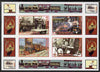 Angola 1999 Walt Disney's Railroad History #2 imperf sheetlet containing 4 values unmounted mint