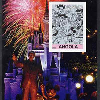 Angola 2002 Birth Centenary of Walt Disney #06 imperf s/sheet - Characters incl Charlie Chaplin & Disneyland Fireworks, unmounted mint. Note this item is privately produced and is offered purely on its thematic appeal