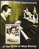 Angola 2002 Birth Centenary of Walt Disney #07 perf s/sheet - Disney reading sheet music & at the Piano, unmounted mint. Note this item is privately produced and is offered purely on its thematic appeal