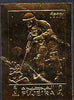 Fujeira 1969 Man on Moon 5r Exploration embossed in gold foil, imperf
