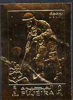Fujeira 1969 Man on Moon 5r Exploration embossed in gold foil, imperf