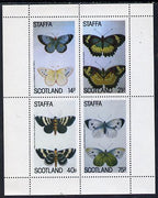 Staffa 1979 Butterflies (Clouded & Yellow, Garden White, etc) perf,set of 4 values (14p to 75p) unmounted mint