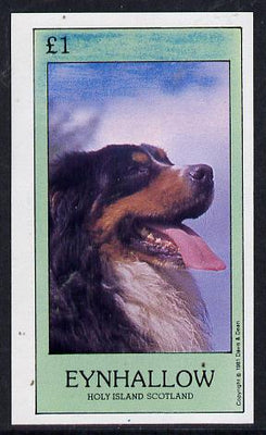 Eynhallow 1981 Dogs imperf souvenir sheet (£1 value) unmounted mint