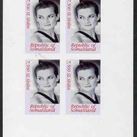 Somaliland 2000 Honoured Personality of the 20th Century - Princess Diana imperf sheetlet containing 4 values, unmounted mint. Note this item is privately produced and is offered purely on its thematic appeal