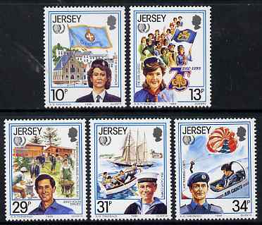 Jersey 1985 International Youth Year perf set of 5 unmounted mint, SG 360-4