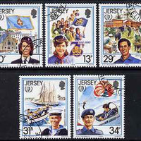 Jersey 1985 International Youth Year perf set of 5 fine cds used, SG 360-4