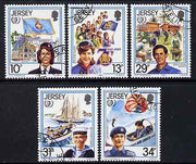 Jersey 1985 International Youth Year perf set of 5 fine cds used, SG 360-4