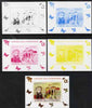 Comoro Islands 2008 Botanists & Fungi #1 - Charles Edwin Bessey individual deluxe sheet - the set of 5 imperf progressive proofs comprising the 4 individual colours plus all 4-colour composite, unmounted mint