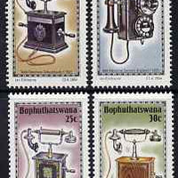 Bophuthatswana 1984 History of the Telephones #4 set of 4 unmounted mint, SG 146-9