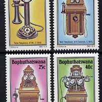 Bophuthatswana 1984 History of the Telephones #3 set of 4 unmounted mint, SG 108-11