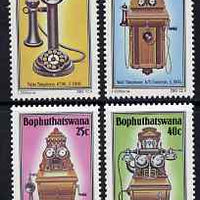 Bophuthatswana 1984 History of the Telephones #3 set of 4 unmounted mint, SG 108-11