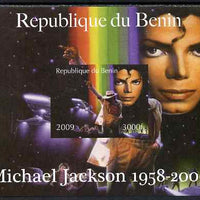 Benin 2009 Michael Jackson imperf m/sheet unmounted mint