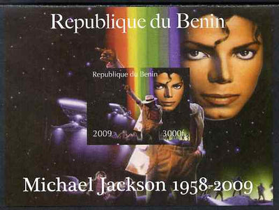 Benin 2009 Michael Jackson imperf m/sheet unmounted mint